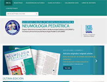 Tablet Screenshot of neumologia-pediatrica.cl